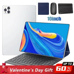 KEPEAK 10.1" Tablet Android 15 – 4GB RAM, 64GB, Dual SIM, 1280x800 IPS Display. 5MP+13MP Cameras, 5000mAh Battery & Full Accessories: Keyboard, Mouse, Stylus & Case,for Valentine’s Day Gift