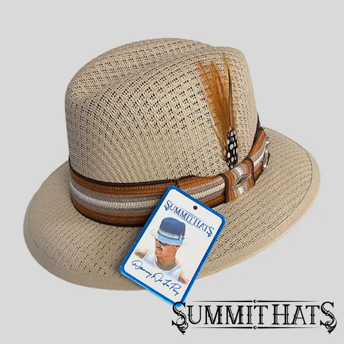Impala Khaki - Authentic Danny De La Paz Lowrider Derby Signature Hat Collection - Inspired Boulevard Nights Fedora by Summit Hats