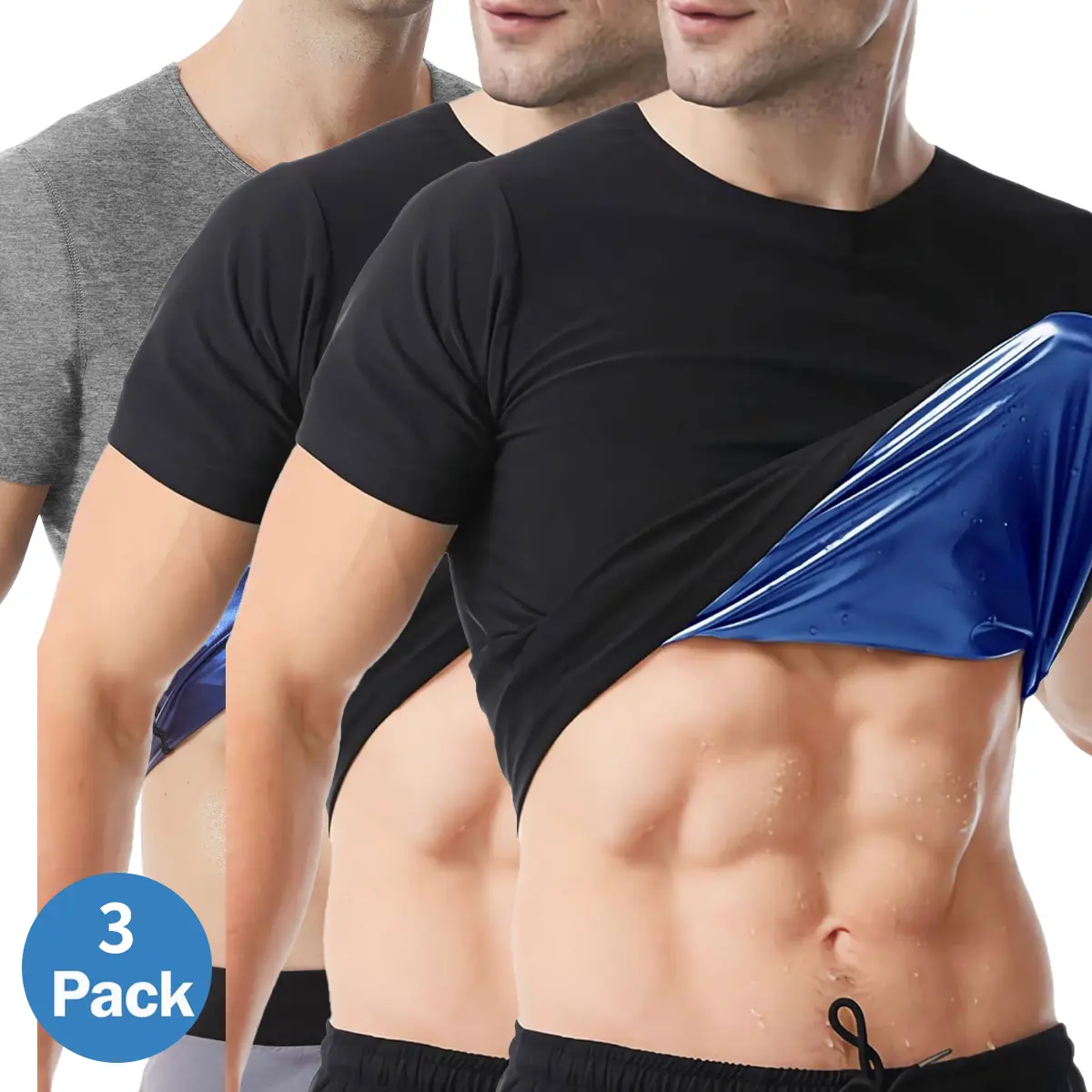 Black&Blue (2 Pack)+Gray