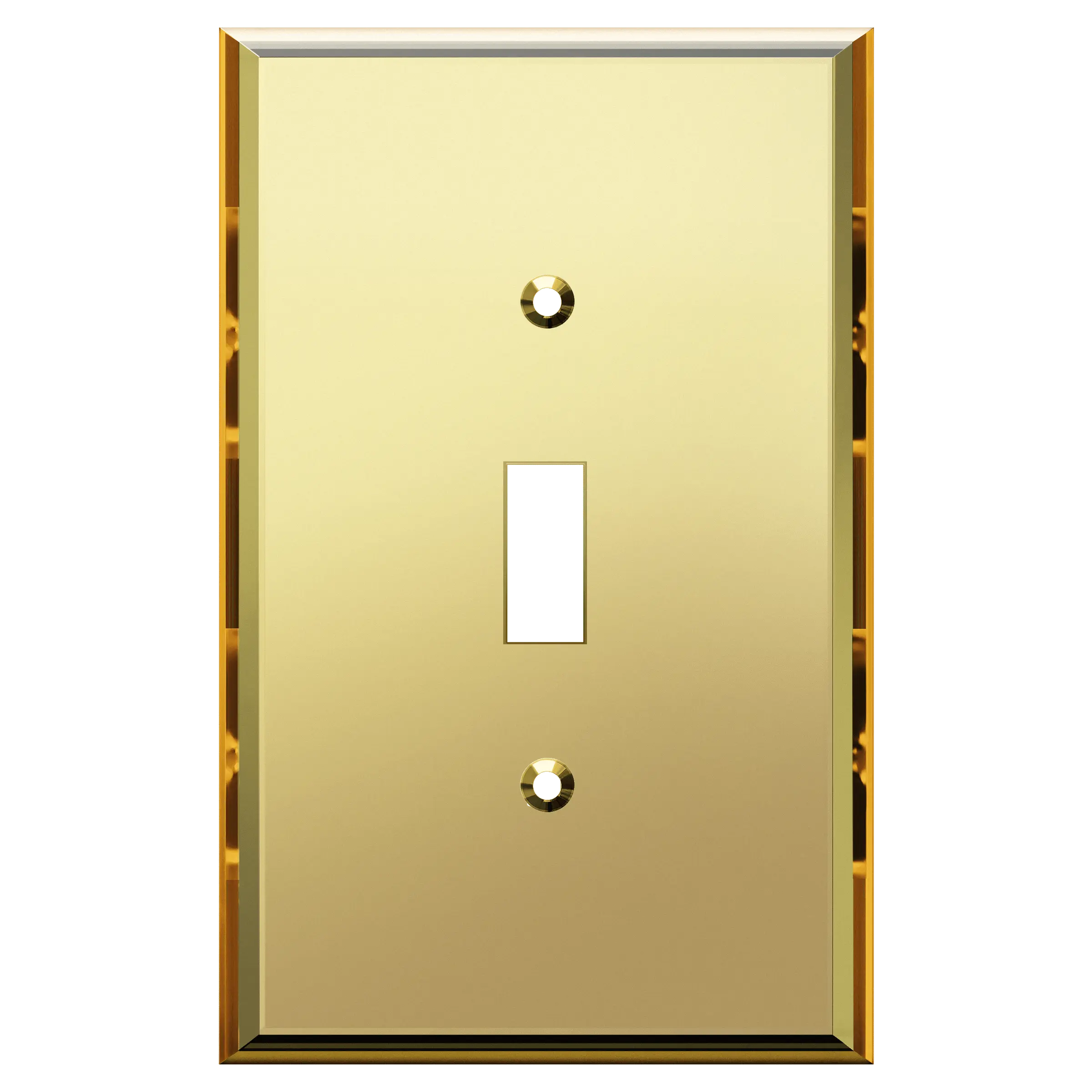 LIDER Oversized Acrylic Mirrored Toggle Switch Wall Plate, Reflective Cover Plate, Plexiglass Wall Plate, 1-Gang