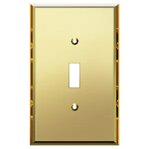 LIDER Oversized Acrylic Mirrored Toggle Switch Wall Plate, Reflective Cover Plate, Plexiglass Wall Plate, 1-Gang