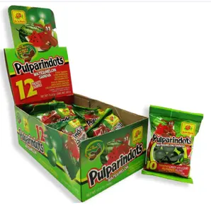 3 paquetes de Pulparindots. mango 12 ct Pack,sandia 12 ct pack, tamarindo 12ct pack. Candy Sweet Snack Candy Tangy