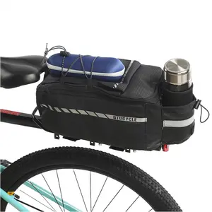 Bike Rack Bag Bicycle Bag Trunk Rear Rack Bag Bike Panniers Bike Accessories Basket Storage Luggage Saddle Shoulder Bag 10L for E bike, Bicycle With Rain Cover