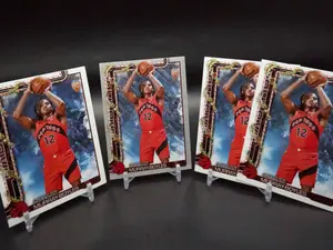 Topps 2025 Holiday Back Variation & Glitter Collin Murray-Boyles Sports Trading Card Collector Item Holiday Set, 4 Cards Lot, Four Cards