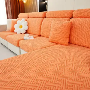 Modern Minimalist Sofa Cover, Anti-Slip Durable, Pet-Friendly, Available in Multiple Colors, Fits 1-4 People, L-Shaped Seat Back Cover