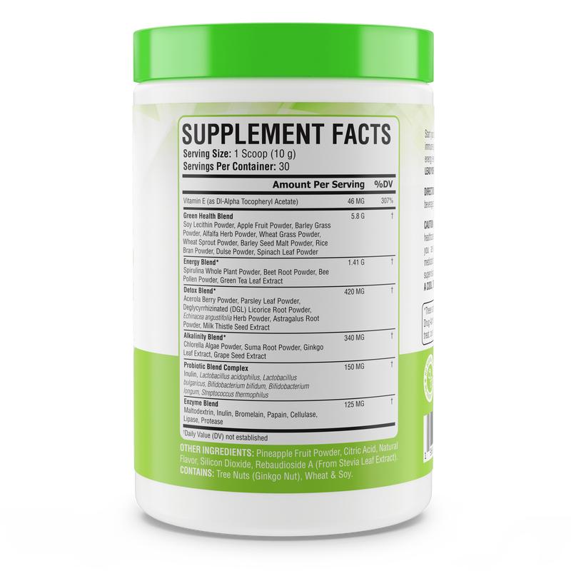 Leaders Greens Super Foods Powder for Bloating, Digestion & Energy