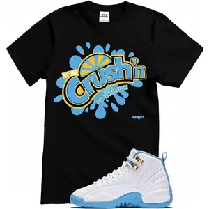 "Crush'n" Graphic Cotton T-Shirt, Casual Short Sleeve Streetwear Top Grunge Album tees good funny men Unisex Vintage