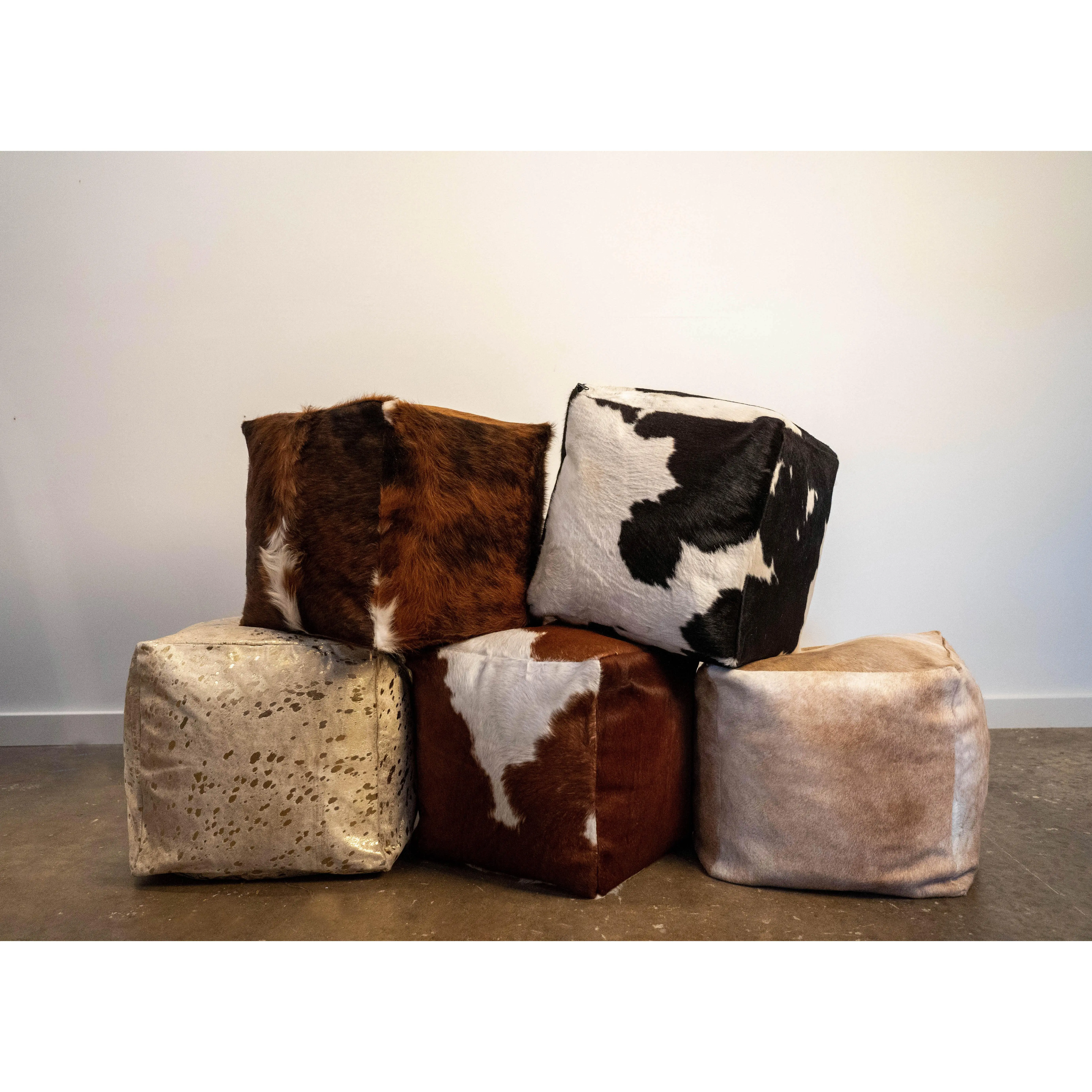 Cowhide Ottoman