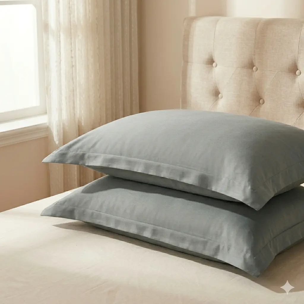 [ Summer Sale Deals ]Hotel Quality Egyptian Cotton Pillow Shams 2 Pack | NTBAY 500TC Crisp & Soft Oxford Pillowcases, 2" Flange Decorative Bedding Covers, Standard/Queen/King (Set of 2)
