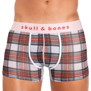 Tartan Sheer Mesh White Trunk