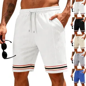 Men's Quick-drying Breathable Loose Running Shorts Sports Vacation Beach Basketball Training Cropped Pants Summer