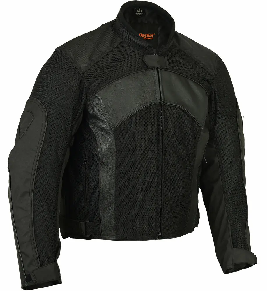 DANIEL SMART Men's All-Season Plain 600D Polyester Motorcycle Jacket, Waterproof & Breathable with Armor and Zip-Out Thermal Liner