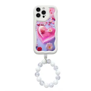 iphone 12 13 14 15 Lanyard cases   Protection Smartphone Protective Screen Protector Cover  Personalized White Casing Cellphone