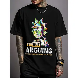 Unisex Short-Sleeve Graphic T-Shirt - 100% Soft Cotton Streetwear, Casual Round Neck Top for Daily & Outdoor Sports Wear, Shortsleeve