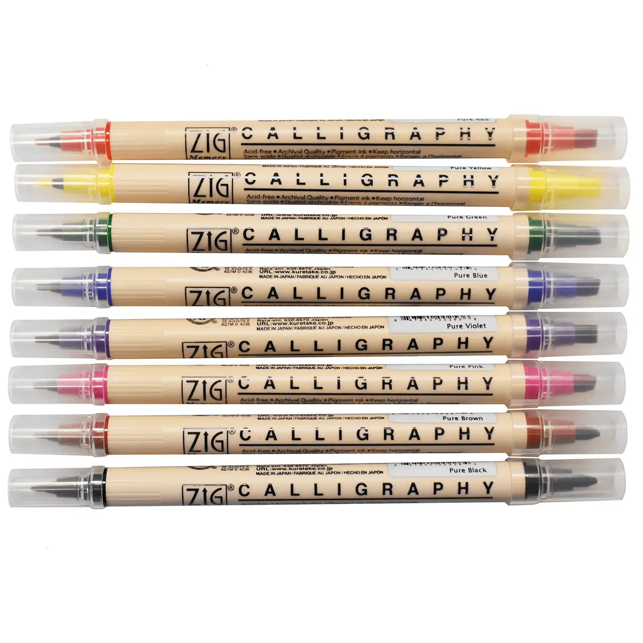 Zig Memory System Calligraphy Marker, Set of 8 Zig Memory System Calligraphy Marker, Set of 8