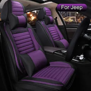 Linen Car Seat Covers Full Set for Ford Escape, Edge, Focus, Fusion, Mustang Mach-E, Maverick, EcoSport, Taurus - Universal Automotive Seat Protectors