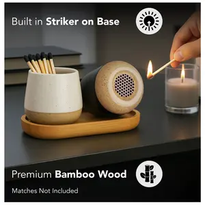 Ceramic Match Holders set of two