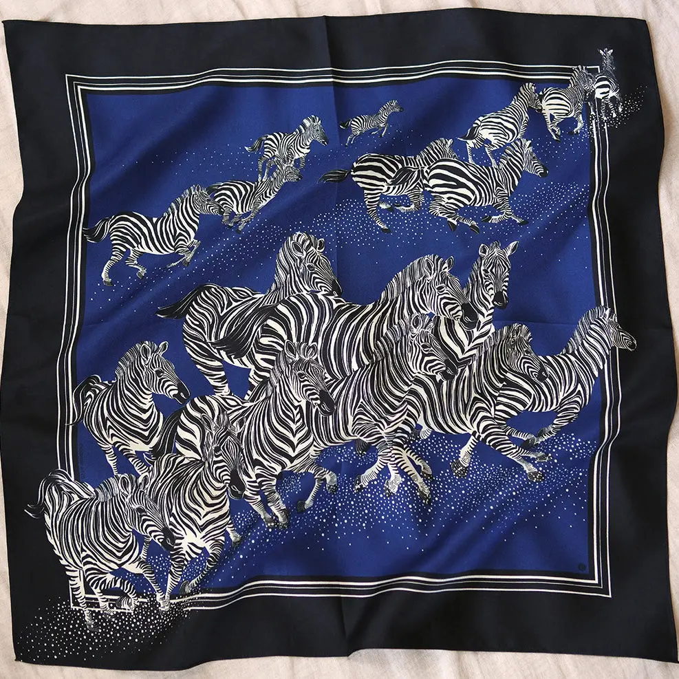 Zebra Silk Twill Scarf
