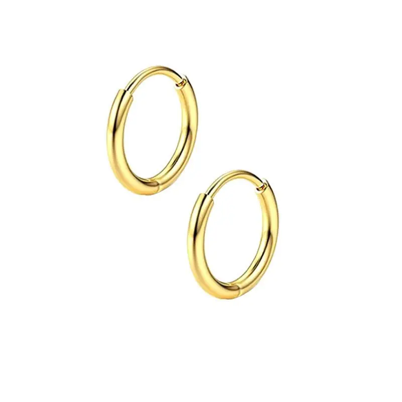 A pair of golden earrings