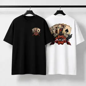 Poker Cards Aces Dice Graphic Tee | Vintage Streetwear T-Shirt | Oversized Unisex Shirt | Cool Casual Outfit for Men Women