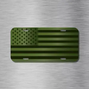 American Flag Vehicle Patriot License Plate Auto Car Tag USA Army Military new