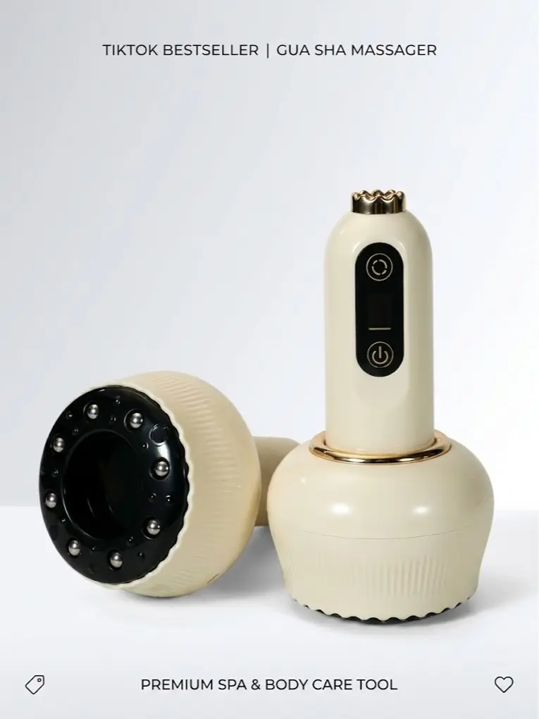 Rechargeable Smart Cupping Massager for Lymphatic Drainage & Body Cupping, Electric Gua Sha Tool with Thermal Heat & 99 Suction Levels, Smart Cupping Machine
