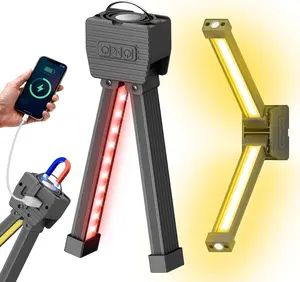 Portable LED Tripod Work Light with Adjustable Stand - Magnetic, USB Rechargeable for Outdoor Hiking, Camping & Gym, Hiking / Light Outdoor