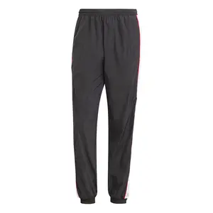 adidas Mens Panel Tracksuit Pants Casual - Black