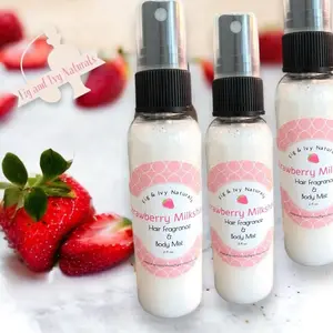 Strawberry Body Mist and Hair Perfume | Fig and Ivy Naturals  | Strawberry Perfume