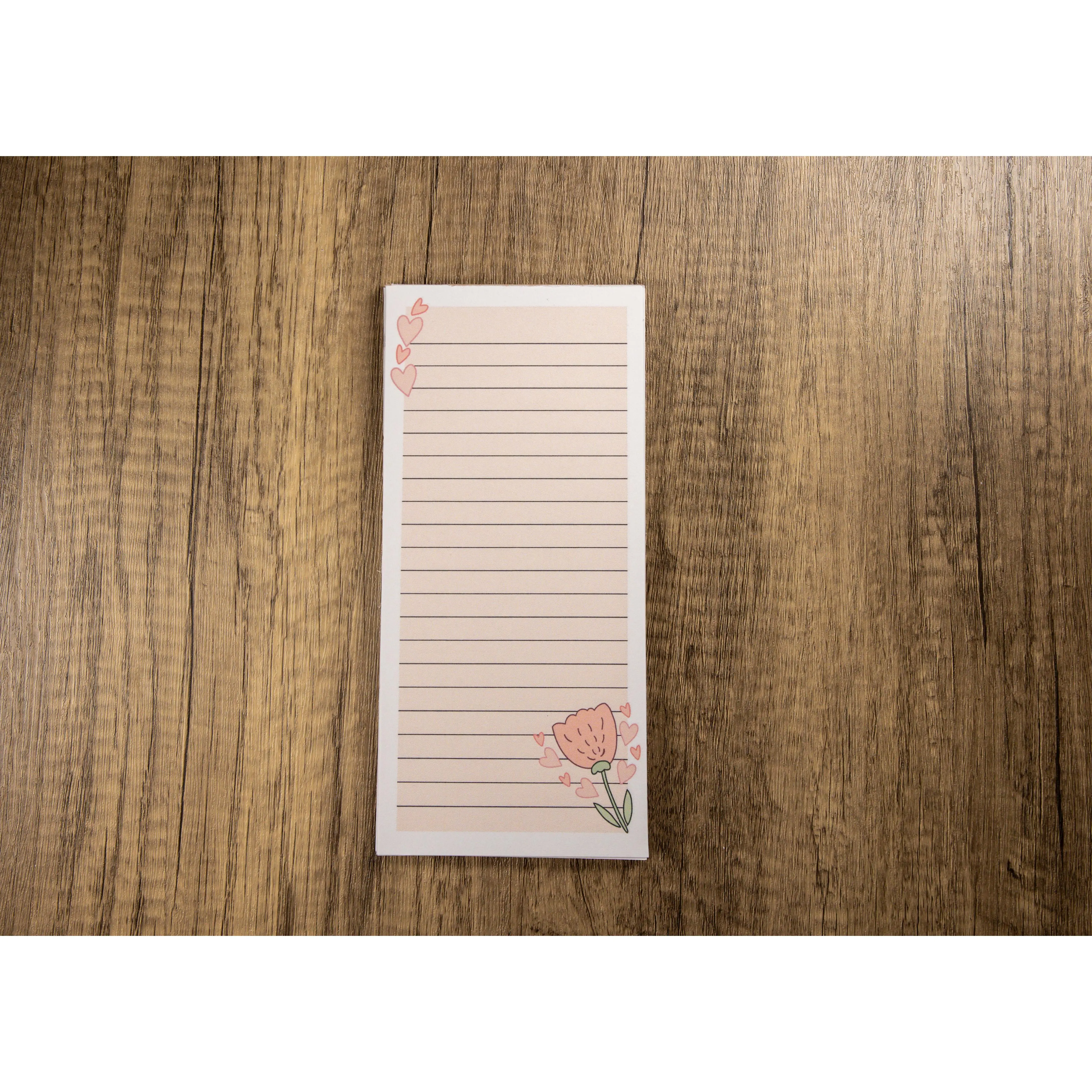 Lovely Rose Magnetic Notepad - Perfect for Office and School Use