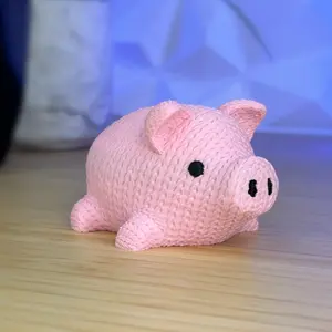 Crochet Pig Amigurumi Figurine