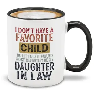 Funny Coffee Mug Gift for Daughters-in-Law Interesting Quote Mug, Perfect Birthday Present for Her, Unique Gag Gift Idea, Ceramic Printed Drinkware