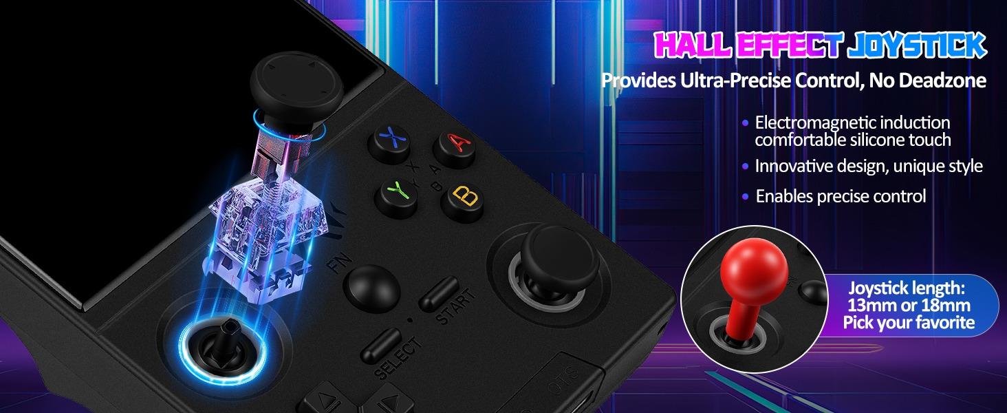 XF40V Retro Handheld Game Console with 2*Detachable Long Joysticks, 4.0-Inch HD IPS Screen Retro Gaming Console, Preloaded Classic Games with Multiple Emulator, Pocket Video Gaming