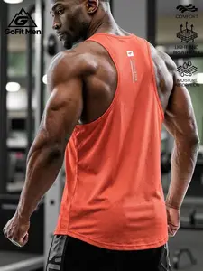 2026 New Men's Mesh Back Sweat-Wicking Fitness Tank Top, High-Quality Breathable Quick-Dry Fabric, Ideal for Gym Training, Streetwear, Daily Wear