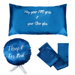 Fay People Luxurious Satin Bonnet & Pillowcase Set - Zeta Phi Beta Pride; Bonnets for Women