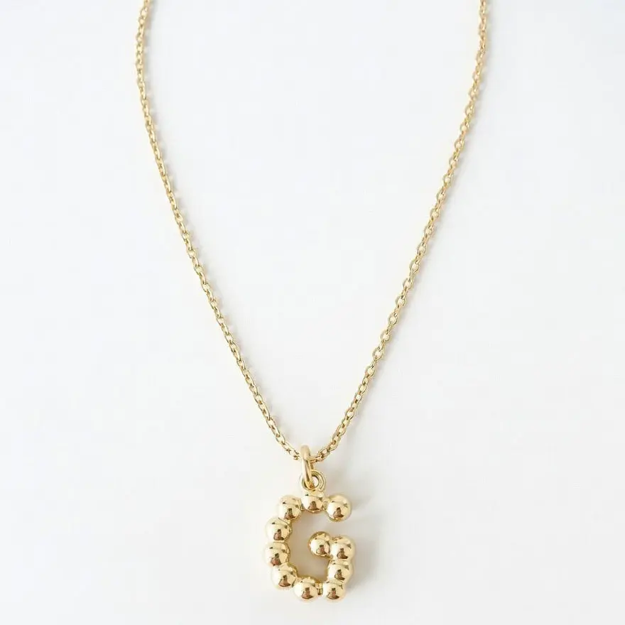 BALINESE INITIAL NECKLACE