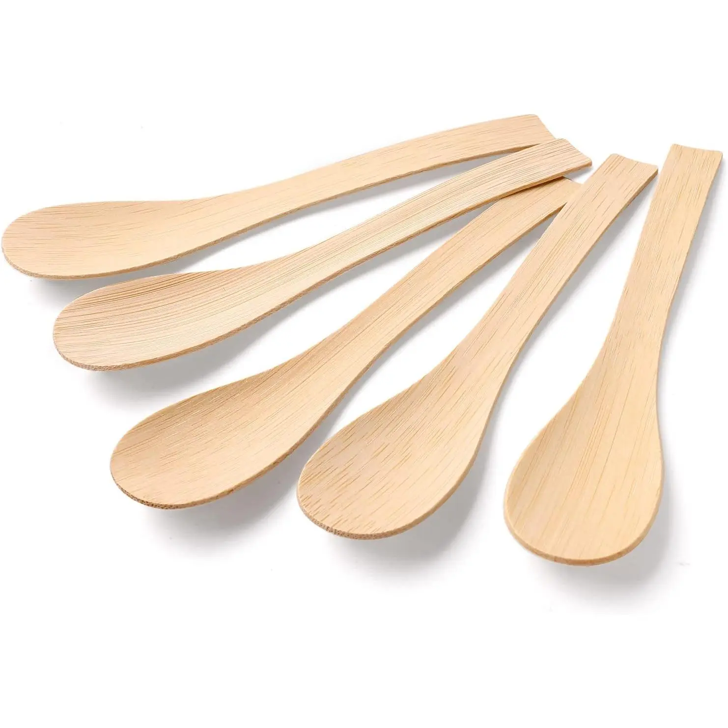 Utensils Disposable -100PK  Soup Spoons 6.7" Disposable Compostable Spoons for Eating  Biodegradable Renewable  Travel Cutlery