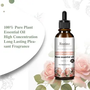 Rozino 100% Pure Natural Rose Essential Oil - High - Concentration, Long - Lasting Fragrance curly  hair  oil  treatment