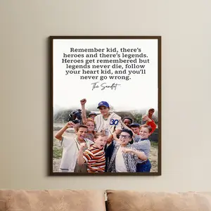 The Sandlot Movie Unframed Poster Print, Vintage Baseball Wall Art, Retro Summer Film Decor, Classic Sports Aesthetic Poster, Mid Century Style Baseball Artwork, Nostalgic Movie Wall Decor, Gift for Baseball Fans, Film Lover Gift for Him