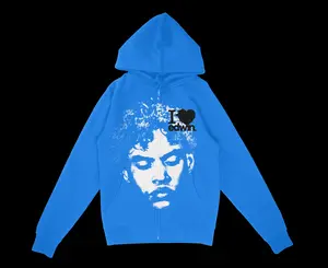 I love edwin Blue Hoodie