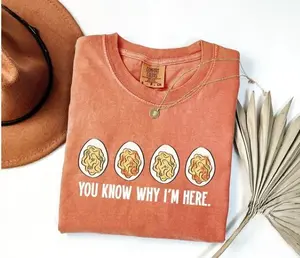 Comfort Colors You Know Why I'm Here Shirt, Thanksgiving Deviled Eggs Shirt ,Thankful Shirt, Thanksgiving Gift