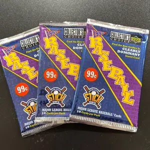 Three Packs of 1997 Upper Deck Collectors Choice MLB Baseball Trading Cards