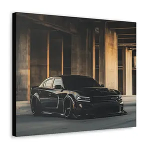 21 Dodge Charger ScatPack Canvas, 392 Hemi Mopar Wall Art, Muscle Car Poster, SRT Man Cave Display, Street Performance Hellcat RT Gift