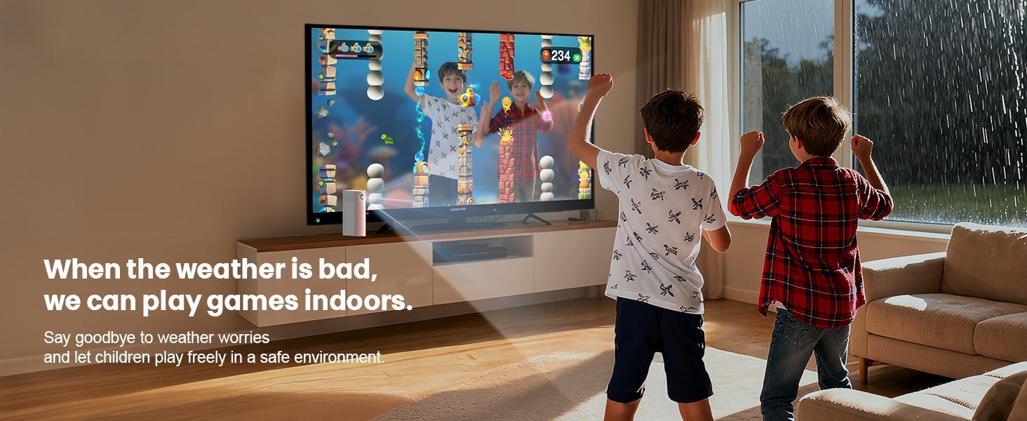 AR Motion Gaming Console: 28 Interactive Games Motion Sensor 2-Player Wireless Controllers & TV Hookup – Ultimate Family Entertainment System for Kids & Adults