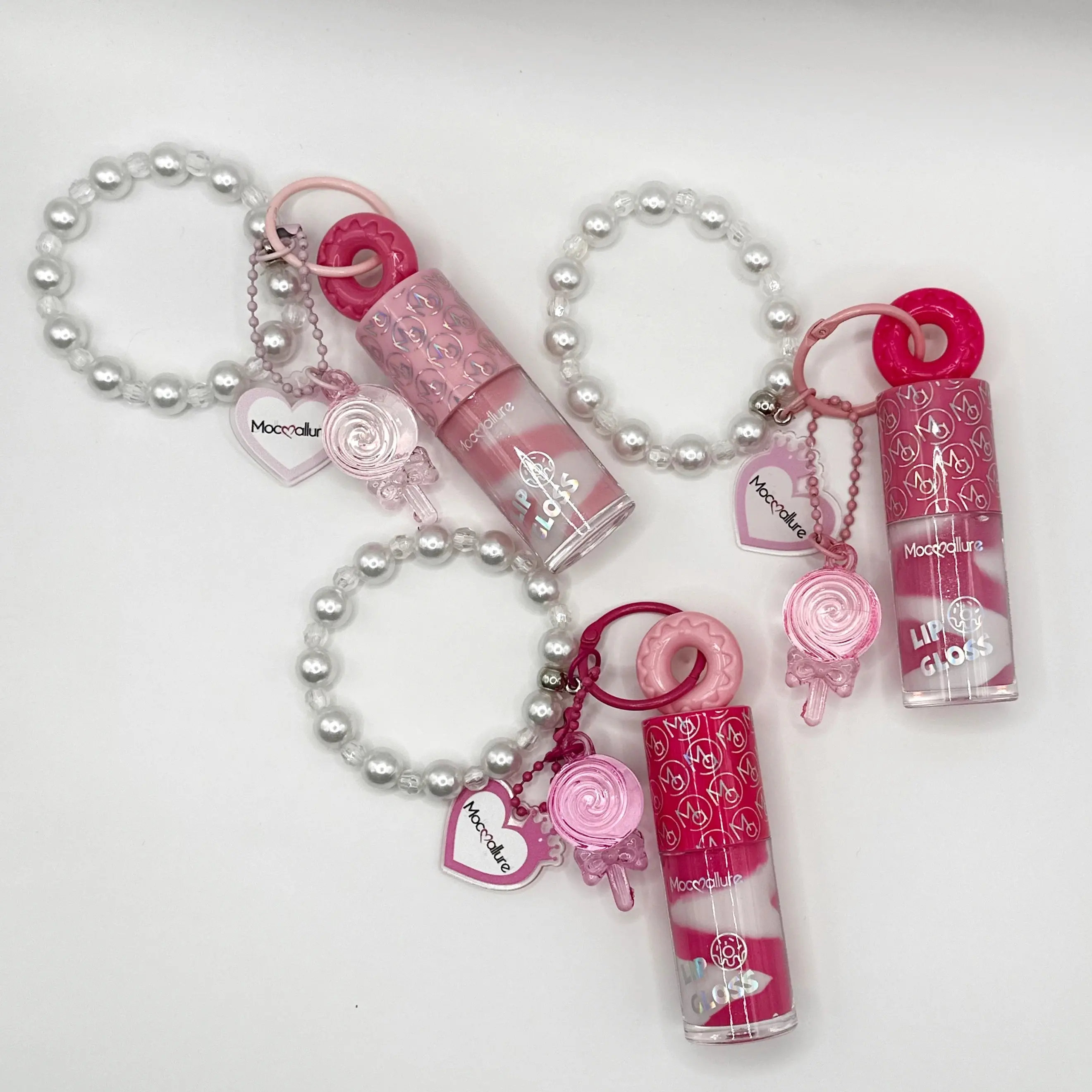 Swirl Lipgloss with Keychain