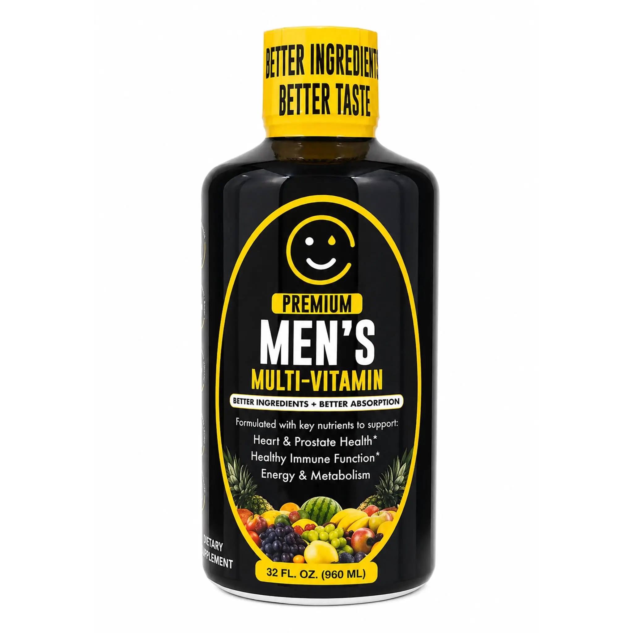 Happy Supp Liquid Multivitamin for Men - Daily Healthcare, Dietary Vitamins Supplement