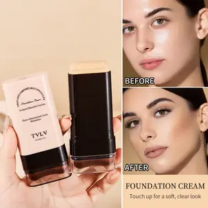 Foundation Stick with Brush Brighten Skin Long Wear Concealer Sheer Coverage