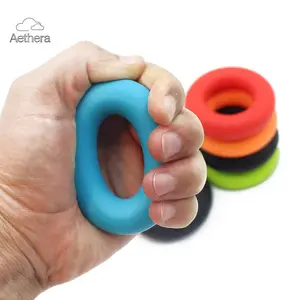 Aethera Hand Grip Strength Trainer Carpal Expander Finger Exerciser Silicone Gripping Ring for Stress Relief Home Gym Fitness Equipment 45g