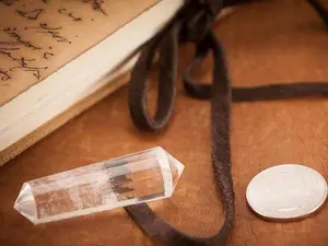 Double Terminated Quartz Point 2" faceted