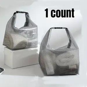 Large Capacity Travel Storage Bag, 1 Count Waterproof Travel Storage Bag, Dustproof Cosmetics Storage Bag with Safety Buckle for Indoor & Outdoor, Travel Cosmetic Bags, Makeup Storage Bag